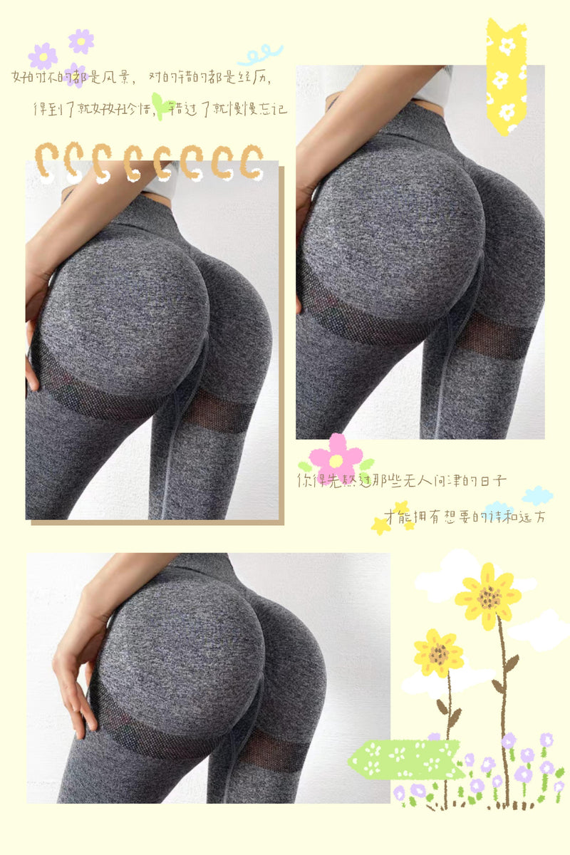 KIT3-Sexy bumbum de pêssego levantando calças de ioga